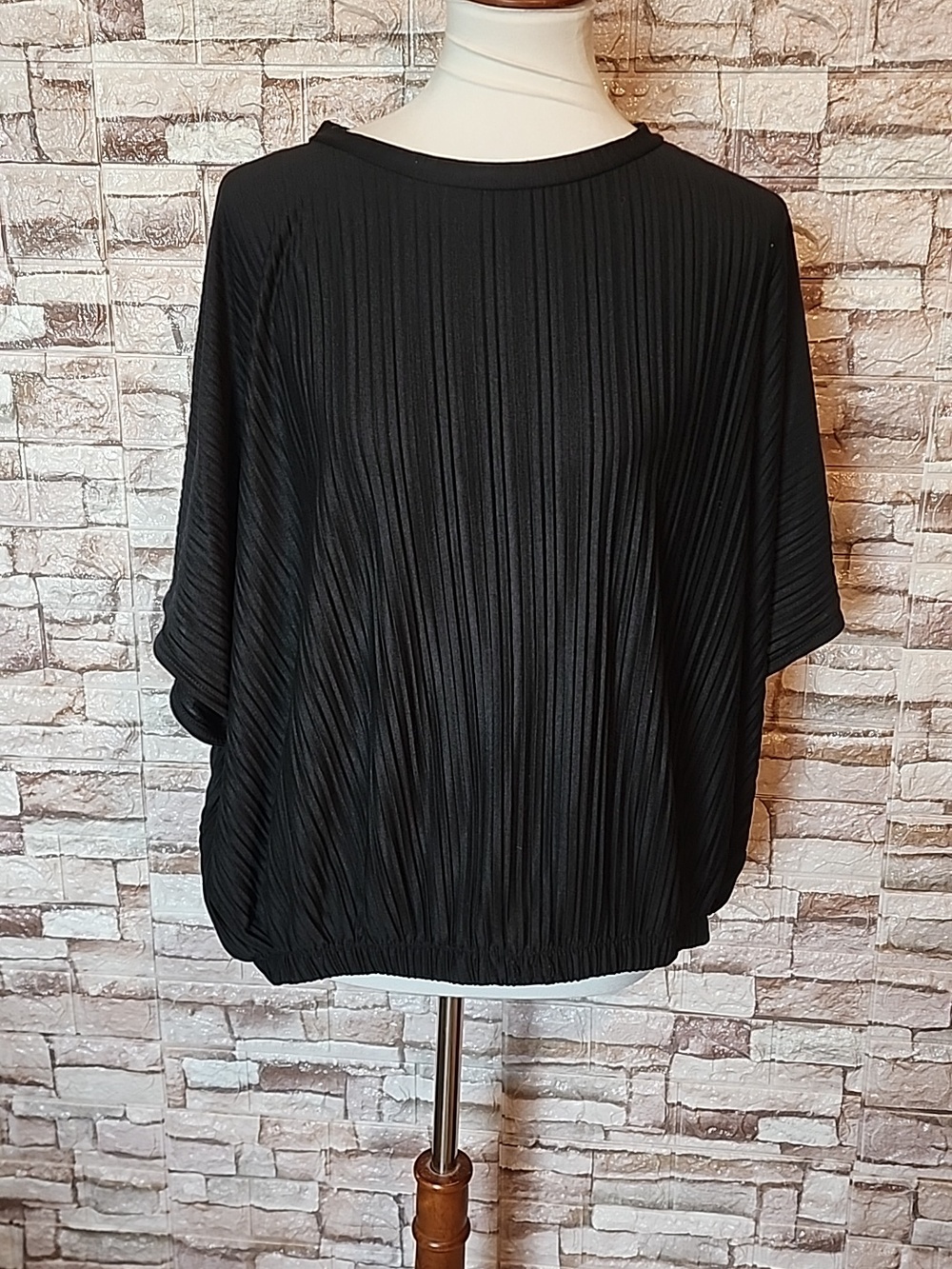 A New Day  Black Loose Elegant Blouse